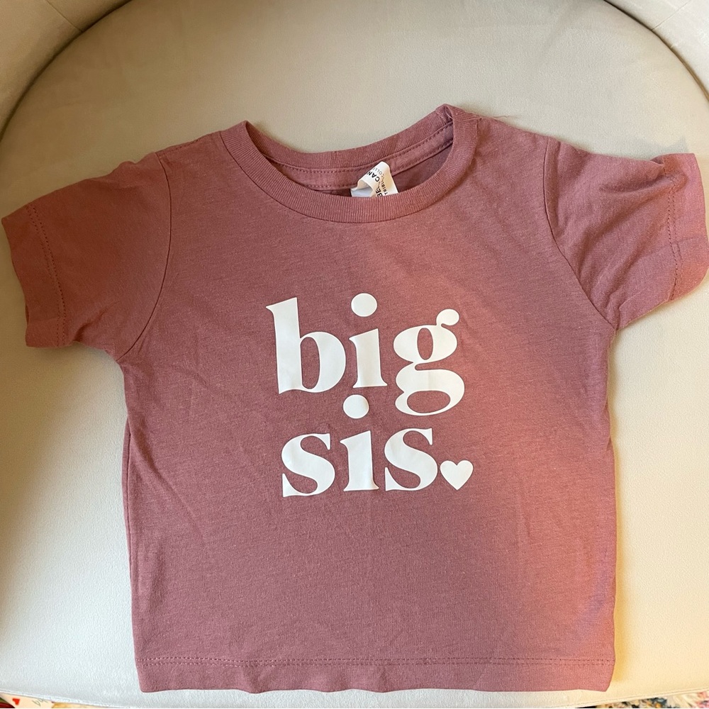 Big Sis t-shirt - 12-18 months
